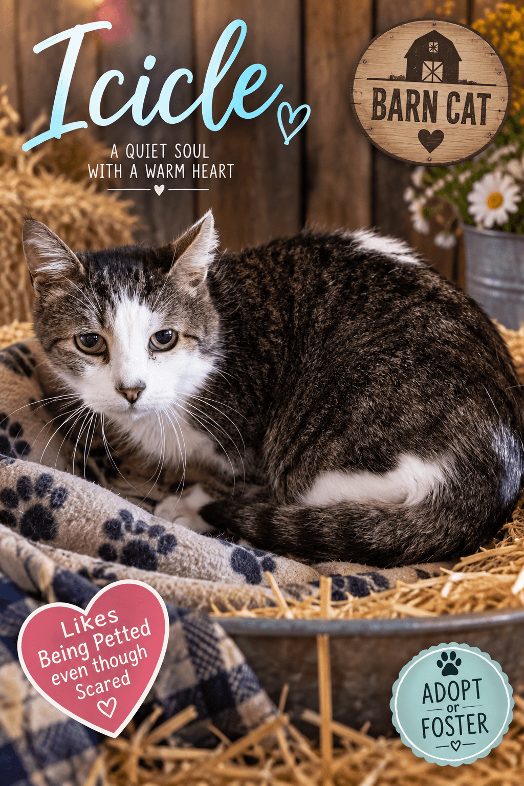 Icicle: Barn Cat (FCID# 01/28/2026 - 27)