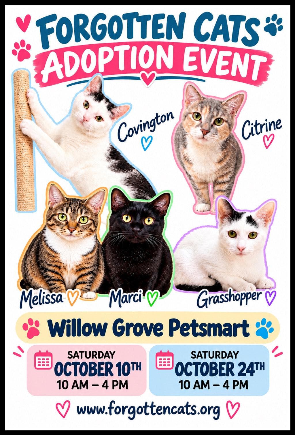 Willow Grove PS October Adoption Events
