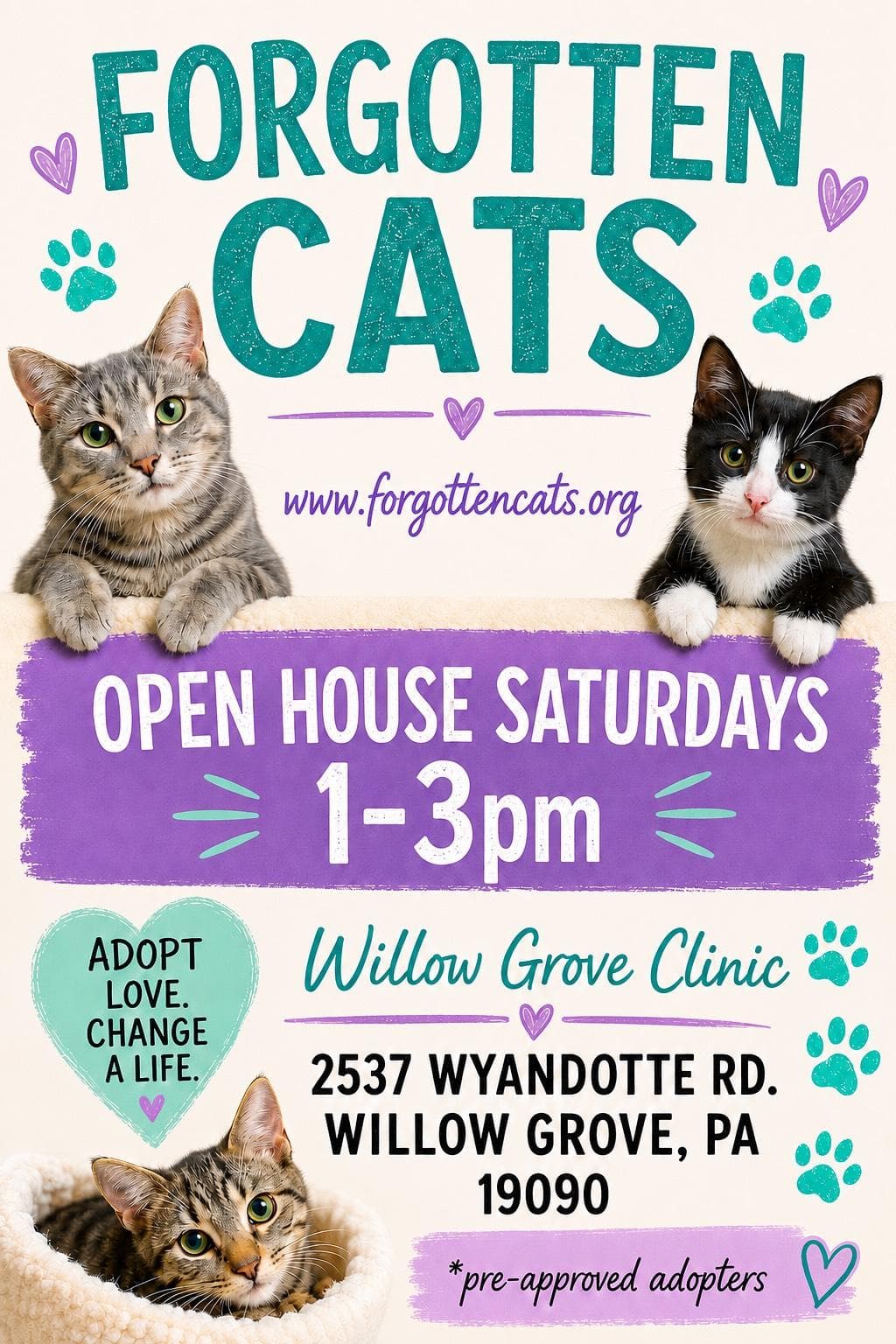 Willow Grove PA Clinic/Shelter Open House Sept. 26